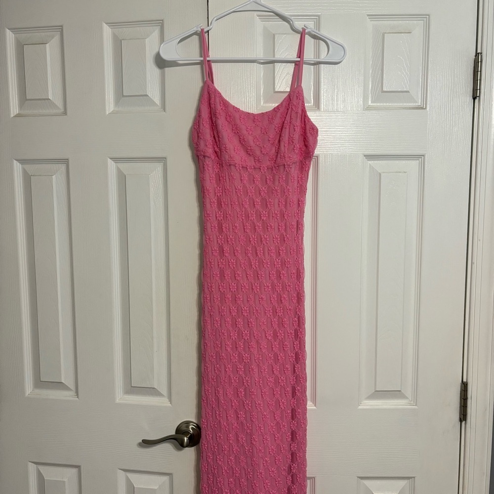 B Right Pink Lace Floral Dress - Picture 2 of 6